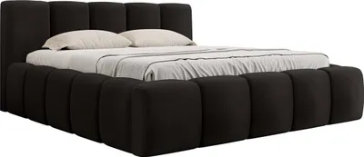 Produktbild von MIRJAN24 Polsterbett Kevson mit Bettkasten, Ehebett, Doppelbett, Schlafzimmer (Farbe: Kronos 07, Größe: 180x200 cm)