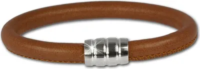 Immagine prodotto di Bracciale SilberDream in Pelle sintetica color cognac, con chiusura in argento 925, modello D2LS0642