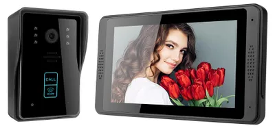 Produktbild von Smart WiFi Türklingel Video-Sprechanlage Türklingel mit Kamera Video-Türklingel 7 Zoll LCD-Bildschirm Unterstützung Remote Unlock TUYA APP