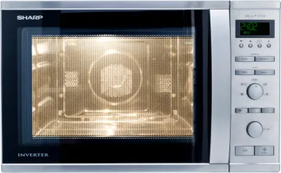 Produktbild von Sharp Home Appliances R-941STW, Arbeitsplatte, Kombi-Mikrowelle, 40 l, 1050 W, Eingebautes Display, Tasten, Drehregler