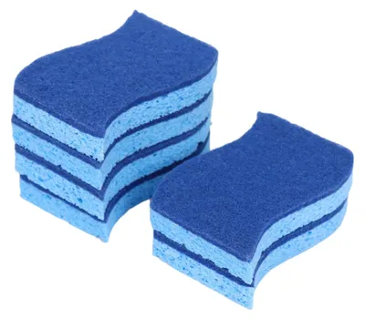 Produktbild von 6/12 Stück Schwammlappen, S-förmig, Haushaltsreinigungslappen, vielseitige Küchen-, Badezimmer- und Herdreinigungsschwämme