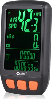 Produktbild von Fahrrad-Fahrradcomputer, kabelloser digitaler Fahrrad-Tachometer, Kilometerzaehler mit wiederaufladbarem Akku, Hintergrundbeleuchtung, Fahrrad-Stoppuhr