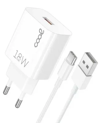 Image de Chargeur micro-USB/USB-C 2 en 1, 3A, transparent. Transparent, taille unique