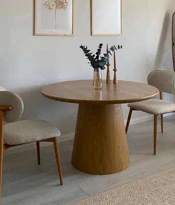 Obrázek produktu pro Jídelní stůl Rodinný stůl Designový jídelní stůl Jídelní stůl Kulatý stůl 120x120