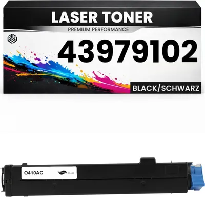 Produktbild von Toner 43979102 für OKI kompatibel Schwarz hochwertige Premium Alternative Okidata B410/410DN/430/430DN/440/440DN MB460/470/480 B410D