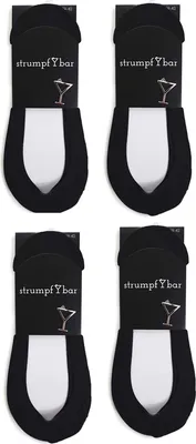 Produktbild von Strumpfbar® INSHOES für Damen/Kinder - 8 Paar Füßlinge in Schwarz in der Größe 35-38, Sneakersocken