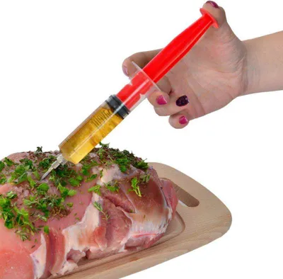 Produktbild von ORION Fleischspritze Marinierspritze Marinadenspritze für Fleisch