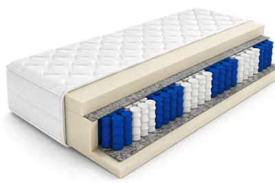 Produktbild von Taschenfederkernmatratze NOVA CLASSIC 120x200 cm, H3 – 7 Zonen, T25 Komfortschaum, Premium Viskosebezug, 17 cm, beidseitig, KI-generiertes Bild