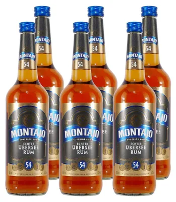 Produktbild von Montajo Echter Übersee Rum 54% (6 x 0,7L)