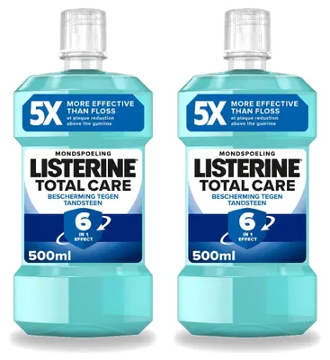 Produktbild von 2 x Listerine Total Care Zahnsteinschutz Mundspülung - 500 ml - Vorteilspackung - 2 Stücke