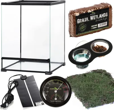 Obrázek produktu pro Crested Gecko Set - set pro gekona bradavičnatého 30x30x45 Terrario