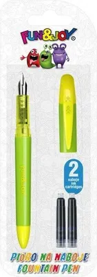 Obrázok produktu pre Zelené a žlté pero + 2 náplne Fun&Joy