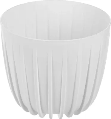 Produktbild von Übertopf für Blumen - Rund aus Kunststoff - 12,5 cm Durchmesser