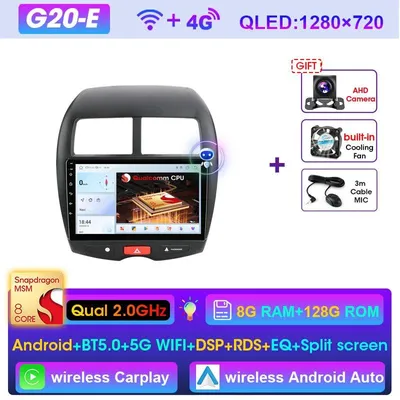 Zdjęcie produktu dla Multimedialne radio samochodowe Android z 10-calowym ekranem dotykowym i funkcjami bezprzewodowymi