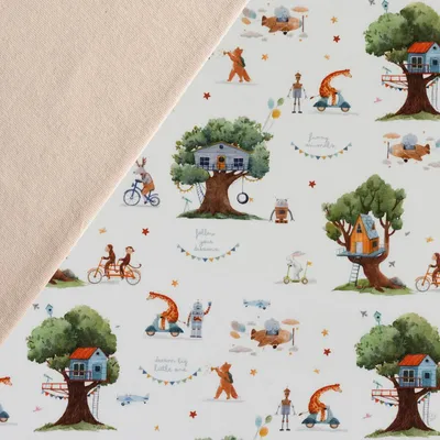 Produktbild von Stoffpaket Kinder 0,5x1,5m Jersey + 0,5x0,7m Bündchen Nähpaket Kinderkleidung