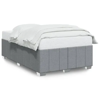 Produktbild von vidaXL Bettgestell ohne Matratze Hellgrau 120x190 cm Stoff