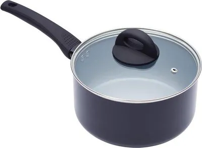 Produktbild von Keramische Eco-Pfanne mit Antiaanbakbeschichtung, 5 Liter, schwarz, induktionsgeeignet