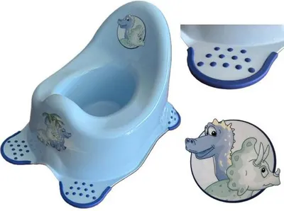 Produktbild von Töpfchen Nachttopf Hippo Anti-Rutsch Blue Von Keeeper Qualität