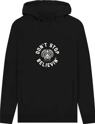 Obrázek produktu pro Journey - "Don't Stop Believin'" mikina s kapucí pro muže/dámy Uni PN1669 (L) (černá)