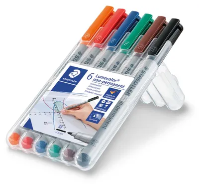 Image de STAEDTLER Folienstift Lumocolor M nonperm 6St