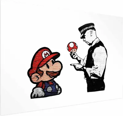 Immagine prodotto di Poster di Banksy: Mushroom Maker 42x29,7 cm non incorniciato con margine