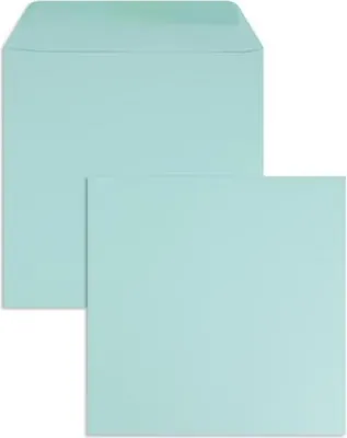 Produktbild von Briefumschläge 220x220mm 120g/qm gummiert VE=100 Stück lagune
