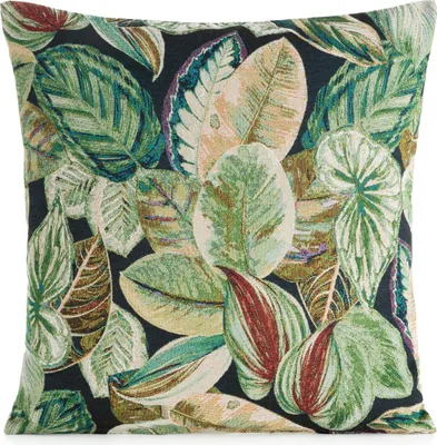 Immagine prodotto di EUROFIRANY | Copricuscino - 45 x 45 cm - copricuscino verde con foglie - Gobelin