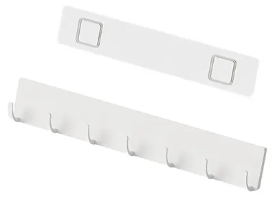 Produktbild von Wandmontierter Haken, robuster selbstklebender Aufhänger, Küchenutensilienhalter für Löffel, Spatel