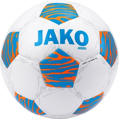 Produktbild von Lightball Animal - 350g Fußball - weiß/JAKO blau/neonorange weiß/JAKO blau/neonorange, 350g 5
