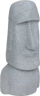 Produktbild von Outdoor deko-statue moai h.82cm magnesia grau  - Atmosphera créateur d'intérieur