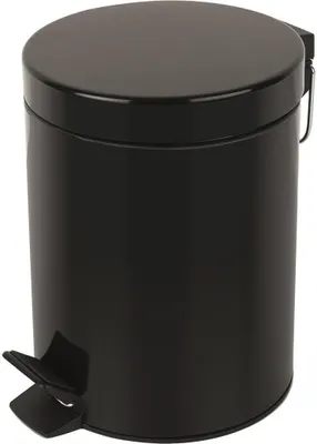 Obrázek produktu pro Spirella 7610583163943, 5 l, Kulatý, Ocel, Černá, Pedál, Ocel