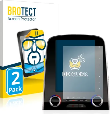 Produktbild von 2x Für Renault Espace R-Link 2 8.7" Schutzfolie BROTECT Displayschutz Display Schutz Folie Klar Transparent