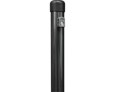 Immagine prodotto di Alberts 613280 Paletto per recinzioni in rete metallica, zinco-fosfato, plastificato antracite-metallico, lunghezza 1500 mm, paletto Ø 34 mm