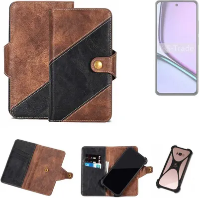 Produktbild von K-S-Trade Handyhülle Schutzhülle Bookstyle Case kompatibel mit Realme 12 Lite Klapphülle Cover Hülle Schutztasche 1x