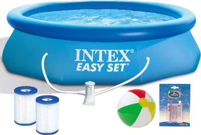 Zdjęcie produktu dla Intex 28122NP, 3853 l, Basen nadmuchiwany, Dziecko i dorosły, 4 os., Niebieski, 10,8 kg