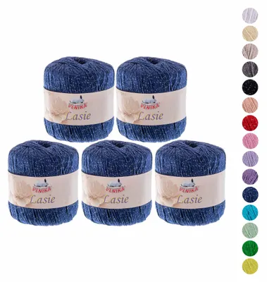 250g Strickgarn Lasie Sommergarn marineblau