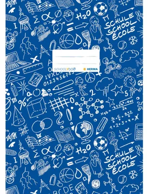 Image de Protège-cahier HERMA A4 SCHOOLYDOO bleu