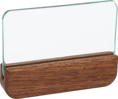 Produktbild von Lederhandwerk Glas-Glätter zum Polieren von Leder Professionelles Blockglättungswerkzeug Poliergerät mit Walnussgriff