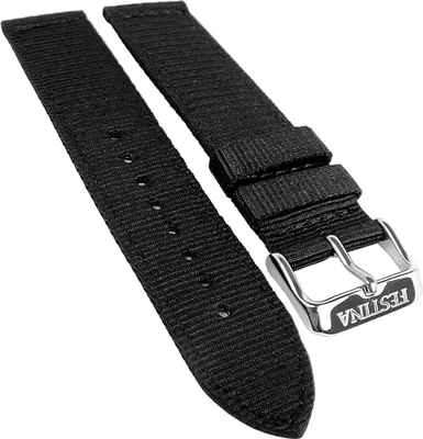 Produktbild von Festina Uhrenarmband 21mm Nylon schwarz gleichlaufend F20347/2 F20347
