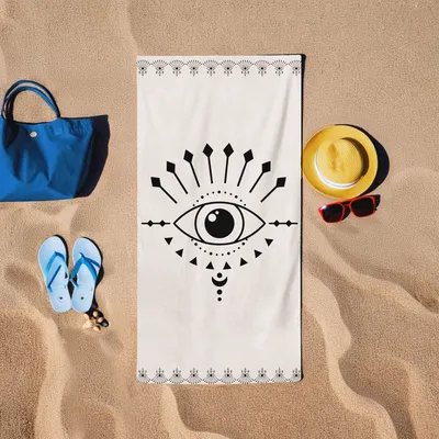 Produktbild von Mijolnir, Baskili - Cream, Strandtuch, Creme, 60 % BAUMWOLLE / 40 % POLYESTER, 75 x 150 cm