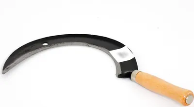 Produktbild von Handsichel Holzgriff Sichel Sense Sensensichel Rundsichel Gebogen 45cm ROM_46132