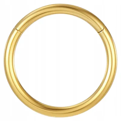 Zdjęcie produktu dla Kolczyk PIERCING Clicker złoty Tytan Kółko Helix Lobe 1.0/6 mm