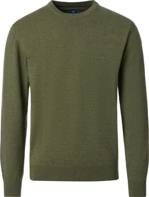 Produktbild von REDMOND Casual Herren Pullover Langarm Rundhals Comfort Olivgrün XL