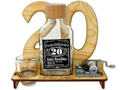 Obrázek produktu pro Značka na výročí 20 let s flašinetem