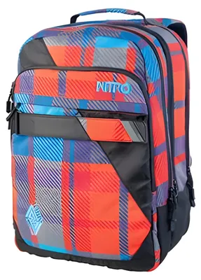 Produktbild von Nitro Lock Plaid Red-Blue Rucksack