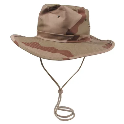 Produktbild von MFH Buschhut, mit Kinnband, zum Hochstellen, 3 Farben desert