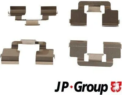 Produktbild von JP GROUP 4164003410 Zubehörsatz Scheibenbremsbelag Hinten für CITROËN JUMPY Kasten für FIAT Scudo (270, 272) Scudo Kastenwagen (270, 272)