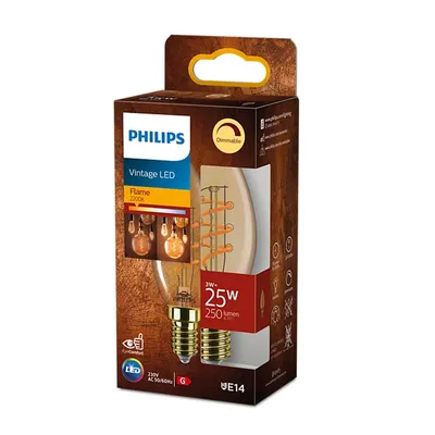 Obrázok produktu pre Philips 8720169191631, 3 W, 25 W, E14, 250 lm, 15000 h, Flame