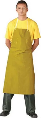 Produktbild von PVC - Gummischürze gelb 75 x110 cm