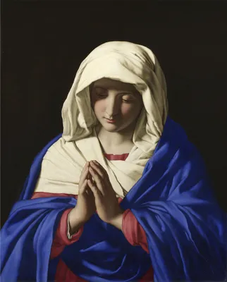 Produktbild von Legendarte - Kunstdruck auf Leinwand - Betende Madonna - G.B. Salvi da Sassoferrato - Wanddeko, Canvas